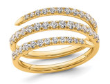4/5 Carat (ctw VS2-VS1, D-E-F) Lab-Grown Diamond Band Ring in 14K Yellow Gold (SIZE 7)